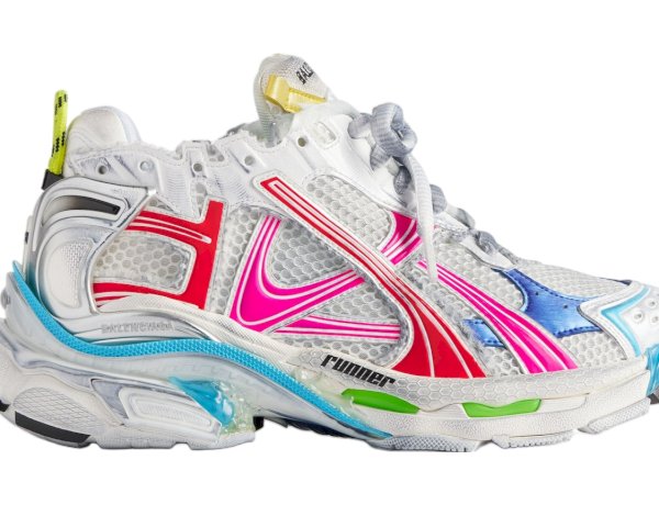 Balenciaga Runner WMNS: White & Multicolored Elegance