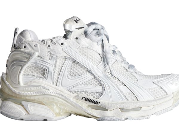 Balenciaga Runner WMNS: White & Off-White Elegance