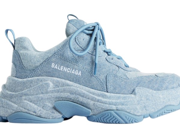 Balenciaga Triple S Denim WMNS Blue: A Bold Fusion of Style and Comfort